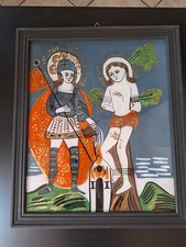 Großes Hinterglasbild