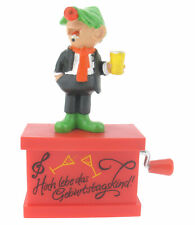 Schleich - Willi Wacker mit Bier auf Spieluhr - Comic Figur - Geburtstag