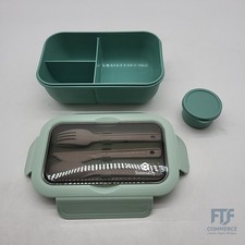 Lunchbox Brotdose 1250ml mit Trennwänden & Besteck, BPA-frei, auslaufsicher