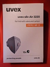 15x UVEX silv-Air 3220 FFP2 NR