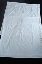 Parade-Kissen alt antik übergroß Weisswäsche Lochstickerei Jugendstil  1900