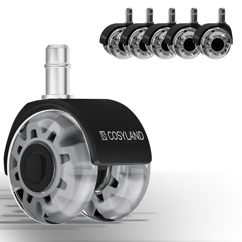 Bürostuhl rollen 10x22mm - rollen, 5er