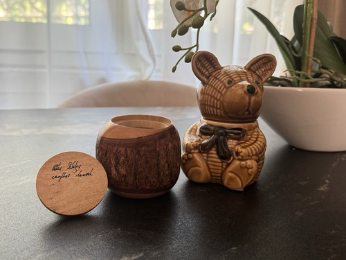 Handgedrechselte holzdose - handgedrechselte,