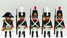 5 x GARDE SOLDAT DUNKEL GRÜN FRANZOSE Playmobil Garde Napoleon Print Custom RAR