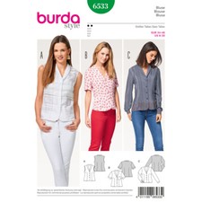BURDA 6533 BLUSEN MISSES'