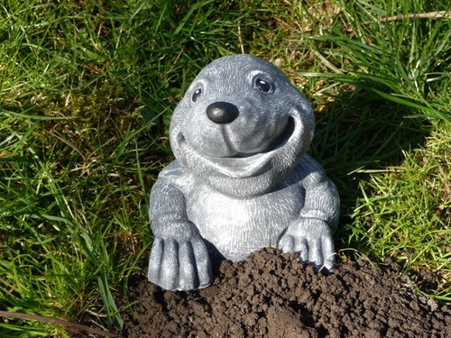 Steinfigur tierfigur maulwurf - steinfigur,
