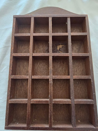 Setzkasten vintage holz - setzkasten,,