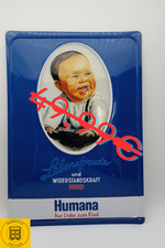 Schild blechschild humana - blechschild,,