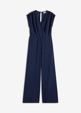 Neu Jumpsuit mit Strass-Band Gr. 44/46 Dunkelblau Damenjumpsuit Overall