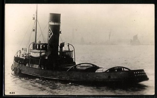 Britischer schleppdampfer - ak,