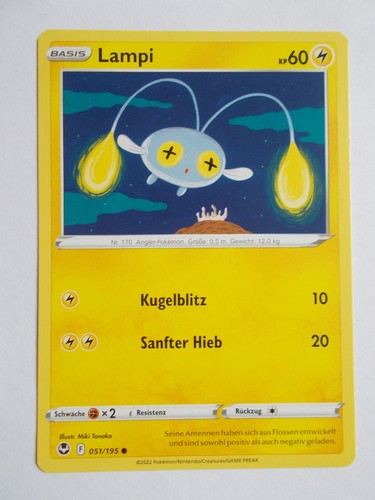 Pokemon karten 195 lampi - karten,