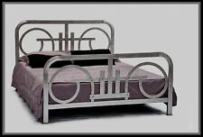 Art Deco Metallbett Iron Bed Modell antiksilber - Collection Rita Sibbe Herne