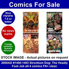 2000AD #1400-1403 Strontium Dog: The Headly Foot Job all 4 comics FN+ clean