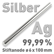 Silber Elektrode ⌀6 x 100 mm