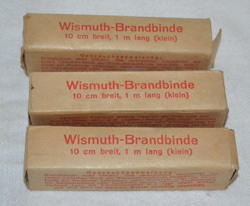 Stück wismuth brandbinde - 3, wismuth-brandbinde