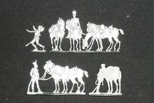 Zinnfiguren, Flachfiguren,  Frankreich 1806/15, Reit.Artillerie, Mingot, Blank!