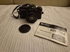 Ricoh SLR Kamera XR-7M + Zoom-Objektiv Ricoh Rikenon 1:2 / 50mm 