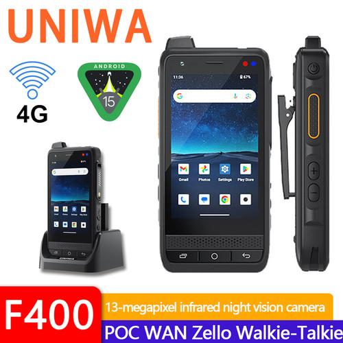 Uniwa f400 rugged zello poc - 4g,