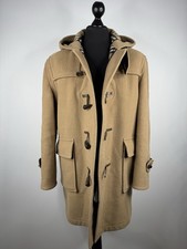 Burberry Herren Dufflecoat Jacke Mantel Kapuze Beige Gr. M