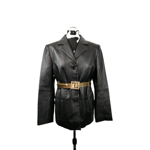 Damen leder kurzmantel größe - damen,