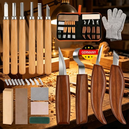 Holz schnitzwerkzeug set - set, –