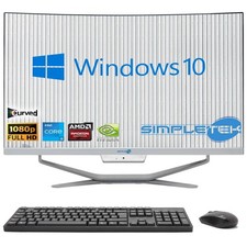 ALL IN ONE I5 8. GEN 24" Gebogen Win 10 RAM 64GB SSD 4TB GPU GTX1660 PC Gaming