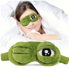 3D Schlafmaske Nette Frosch Augen Maske Schlafbrille Schlaf Reise Maske