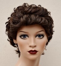 Perücke für Schaufensterpuppe dunkelbraun Netzperücke Zweithaar (P)