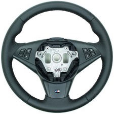 Perfo Nappa BMW E60 E61 E63 E64 M Lenkrad Lederlenkrad neu bezogen ab 9.2005