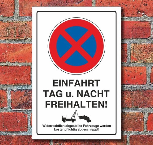 Schild parkverbot - schild,