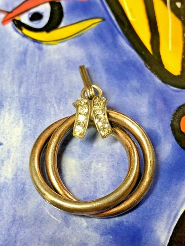 Vintage doppel kreis - doppel, ring