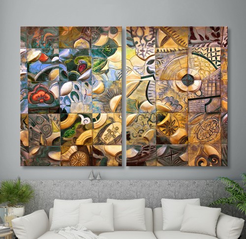 Mosaik leinwand bild - bild, set