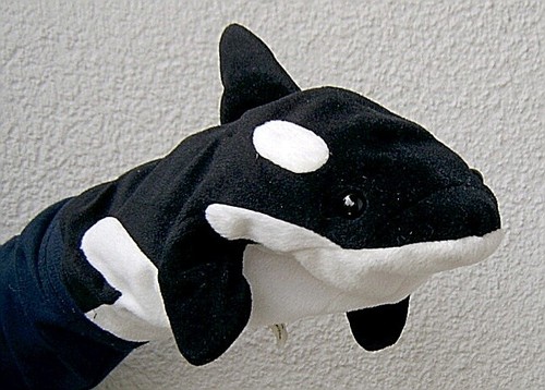 Orca handpuppe 27cm - orca, von