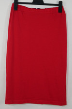 GIVENCHY 100% SCHURWOLLE Luxus Designer Rock Rot Gummizug Edel Größe DE 40/42