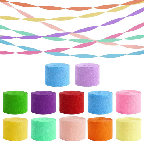 Buntes krepppapier set - krepppapier, 12