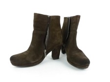 Jette Joop Damen Schuhe Stiefelette 38,5 Stiefel Ankle Boots Wildleder braun (W)