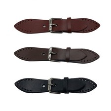 2 x Leder Schnalle Knopf