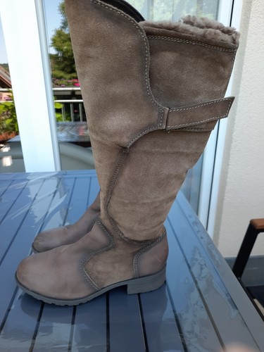 Stiefel leder lammfell marc - stiefel,