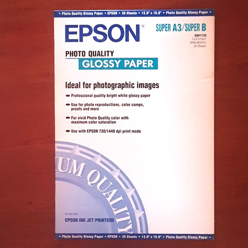 Epson super glossy photo - super, a3+