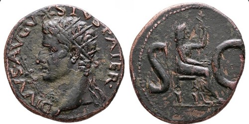 Divus augustus rome as - augustus, 14