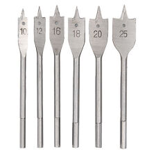 6tlg Flachbohrer Flachfräsbohre Holzbohrer Flachholzbohrer Flachfräser Bohrer