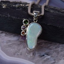 Edel Opal Anhänger, 925er