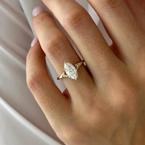 High end marquise diamant ring - diamant,
