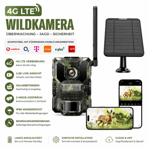 Solar wildkamera fotofalle pir - fotofalle,