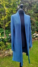 MAAS. Naturwaren * Long-Strickjacke * Petrolblau * Größe 40 *  TOPP 