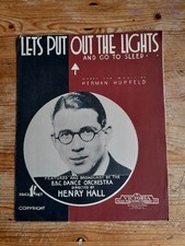 Let's Put Out The Lights And Go To Sleep - Herman Hupfeld - Vintage Noten