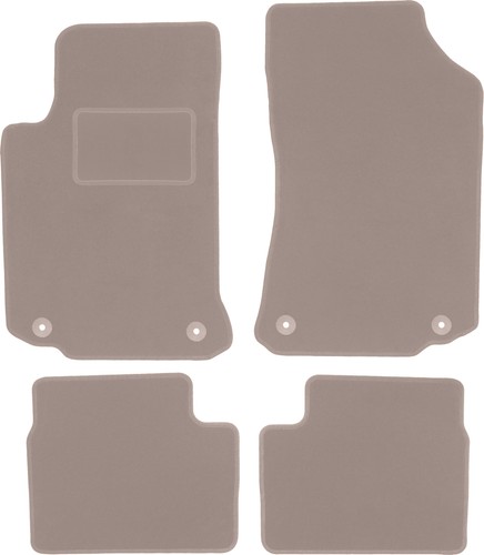 Beige velours fußmatten - beige, velours-fußmatten
