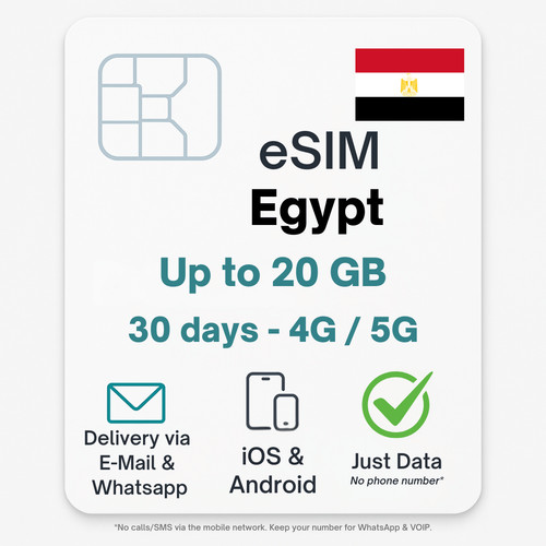 Esim ägypten bis - bis, gb