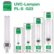 Wagner GREEN UVC Lampe G23 PL-S 2Pin Entkeimungs Ersatzlampe 5 7 9 11 Watt