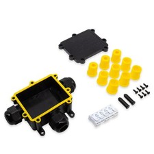 Verbindungsbox T 3-fach 5-polig IP68 wasserdicht 24A 450V Muffe Außenbereich